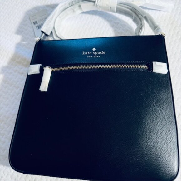 kate spade Handbags - 👜 Kate Spade Sadie Large Crossbody • Black Saffiano Leather • NWT • Classic!